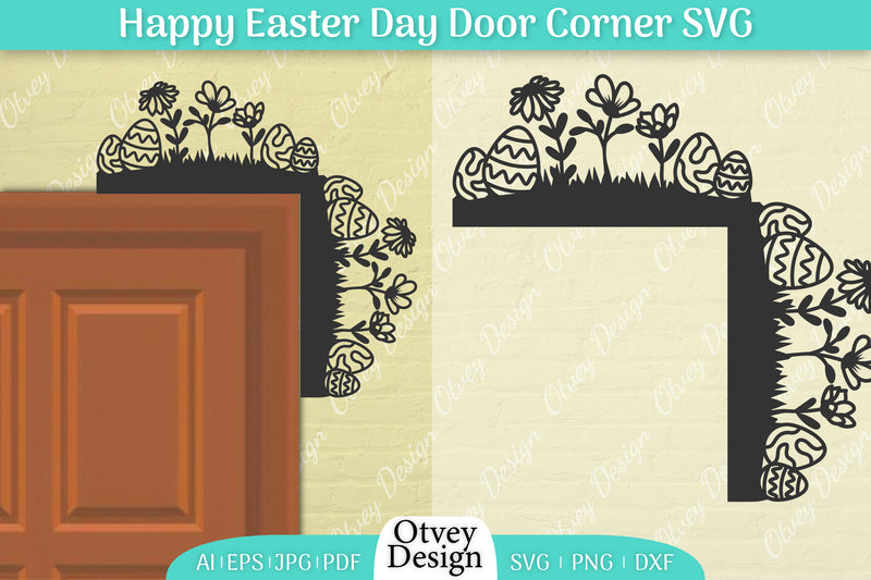 Easter Door Corner SVG Bundle 22 - CraftNest - Digital Crafting and Art