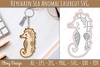 Sea Animal Keychain Lasercut SVG Bundle