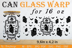 Halloween 16 oz Can Glass Wrap SVG Bundle 6 - CraftNest - Digital Crafting and Art