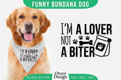 Funny Dog Bandana SVG Bundle 18 - CraftNest - Digital Crafting and Art