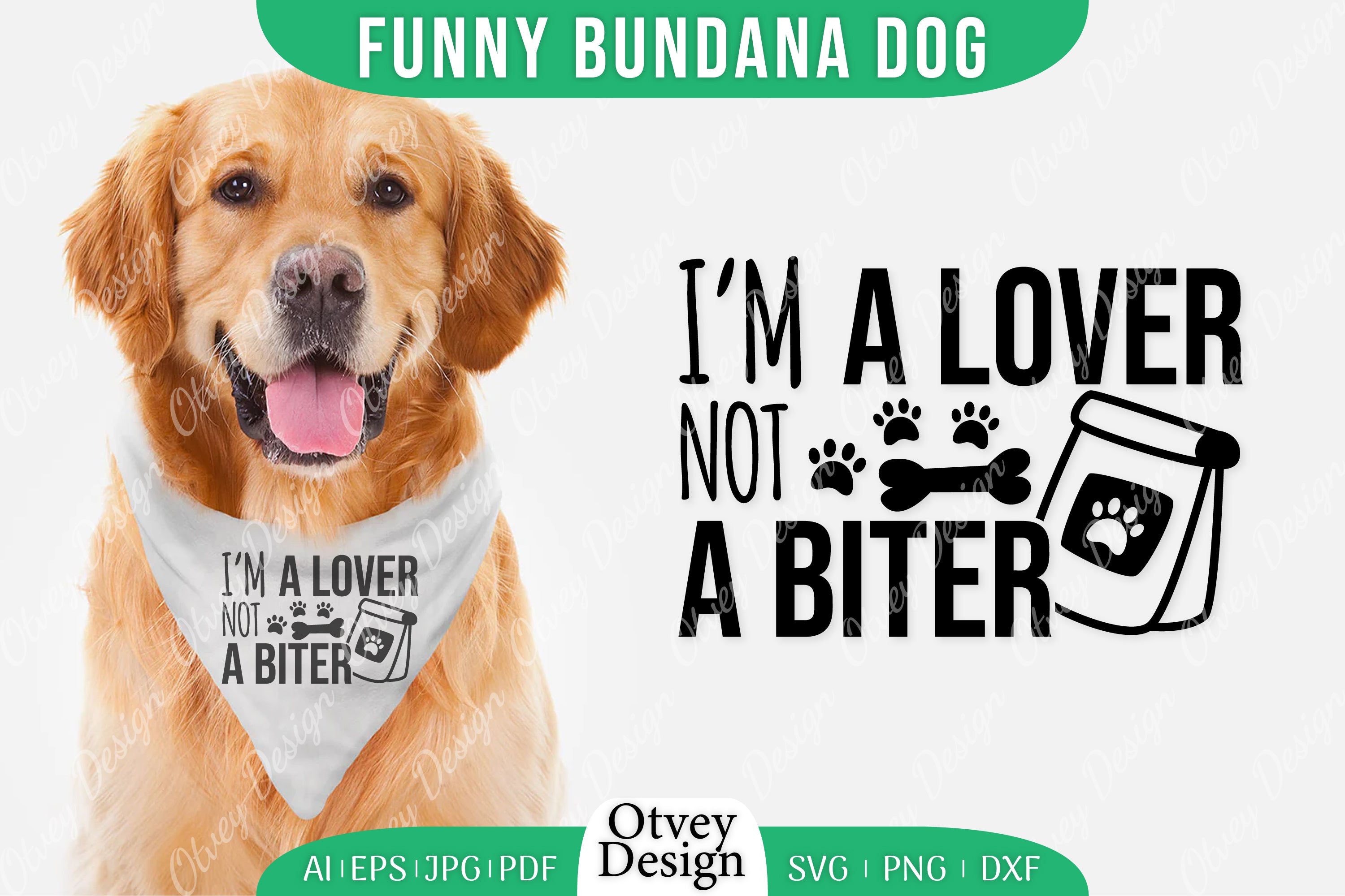 Funny Dog Bandana SVG Bundle 18 - CraftNest - Digital Crafting and Art