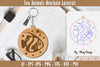Keychain Sea Animals Laser Cut SVG Bundle
