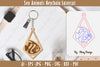 Keychain Sea Animals Laser Cut SVG Bundle