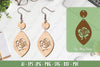 Flower Earrings Laser Cut SVG Bundle