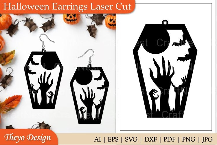 Halloween Earrings: Spooky SVG Bundles