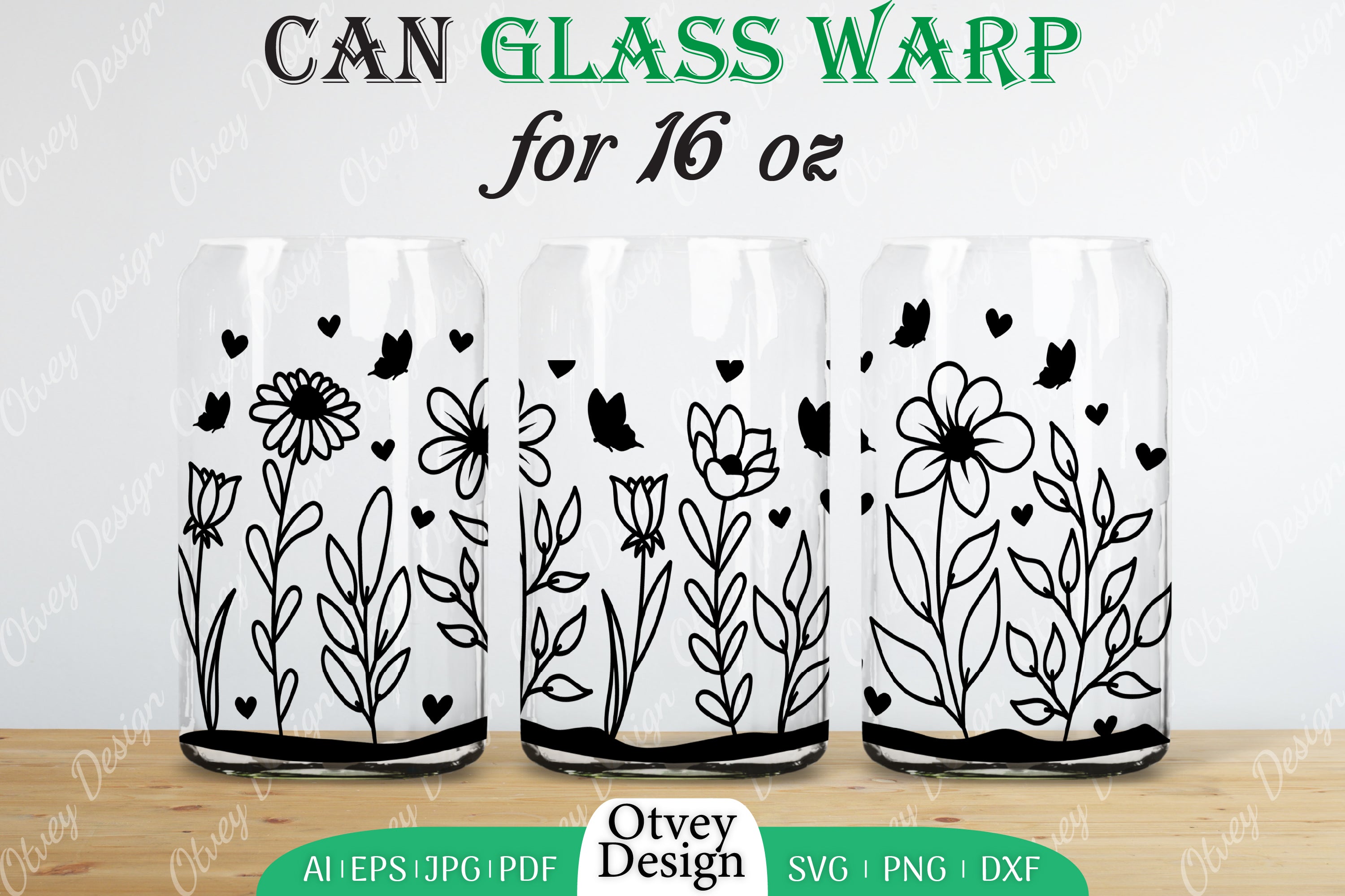 Blooming Wildflowers Can Glass 16 OZ SVG Bundle 11 - CraftNest - Digital Crafting and Art