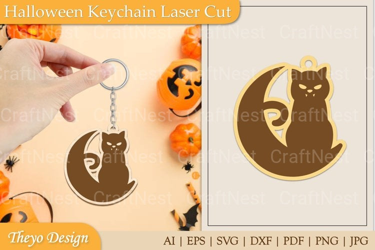 Halloween Keychain SVG Bundle