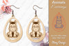 Horse Animal Earrings Lasercut SVG Bundle