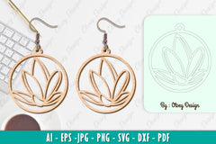 Flower Earring SVG Bundle 47 - CraftNest - Digital Crafting and Art