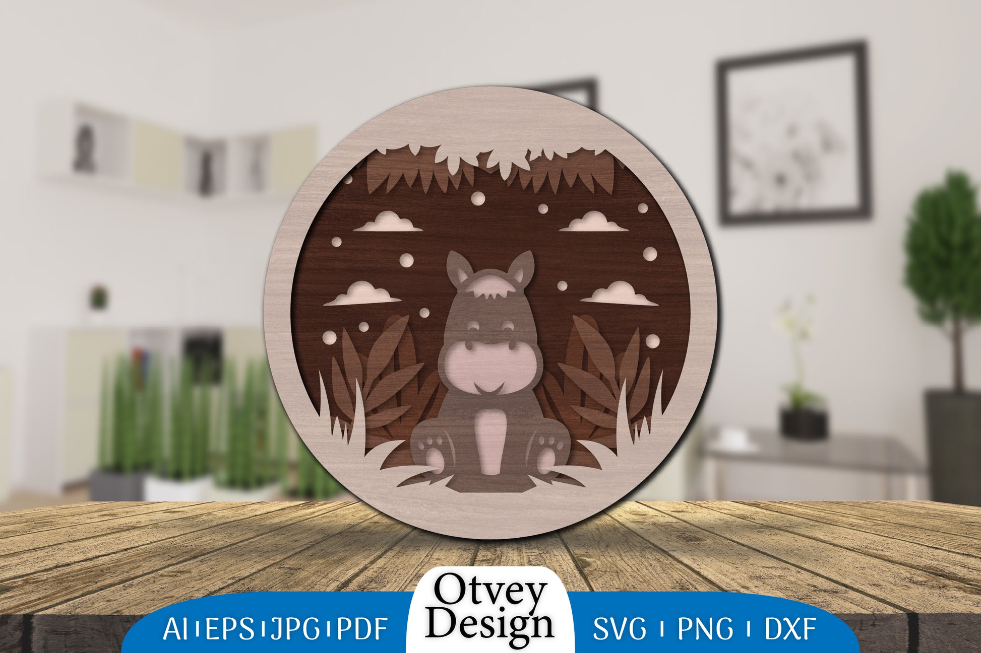 Animals 3D Layered Lasercut SVG Bundle 7 - CraftNest - Digital Crafting and Art