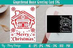 Gingerbread House Greeting Card SVG Bundle 11 - CraftNest - Digital Crafting and Art