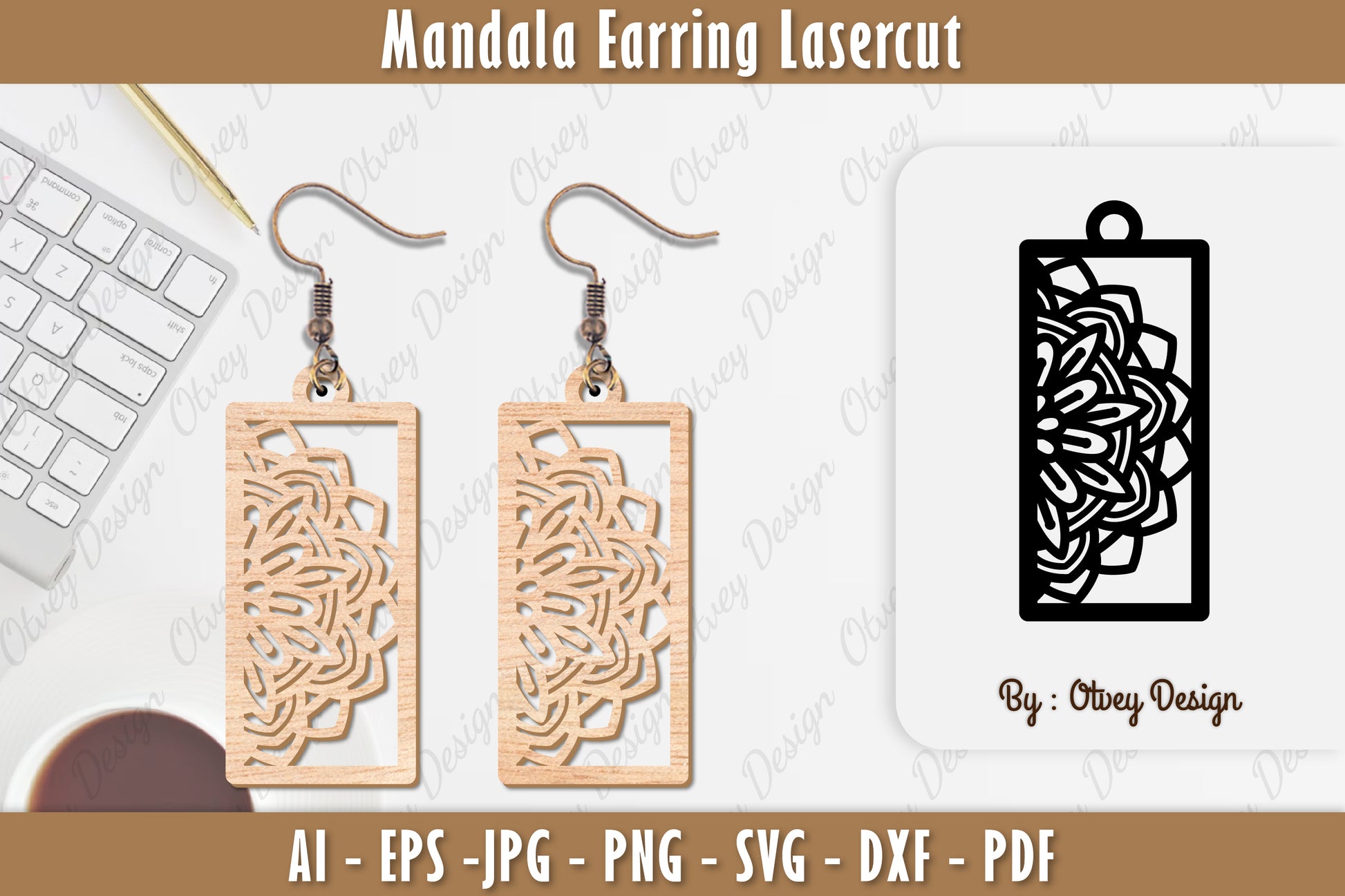 Earring Mandala SVG Bundle 9 - CraftNest - Digital Crafting and Art
