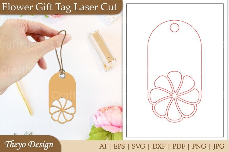 Flower Tags SVG Bundle
