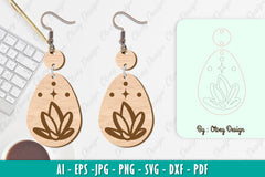 Flower Earring SVG Bundle 83 - CraftNest - Digital Crafting and Art