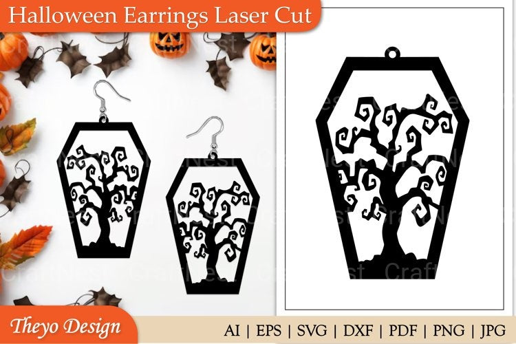 Halloween Earrings SVG Bundle