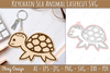 Sea Animal Keychain Lasercut SVG Bundle