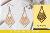 Flower Earring Laser Cut SVG Bundle