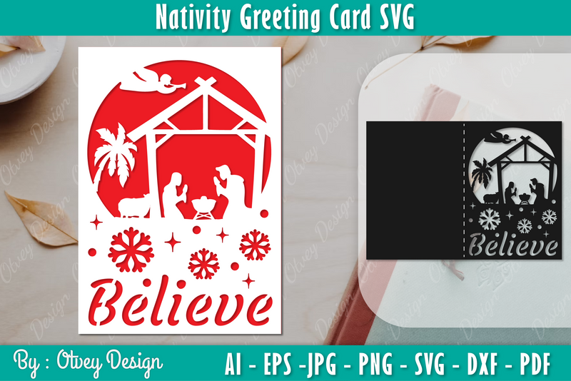 Nativiti Greeting Card SVG Bundle 11 - CraftNest - Digital Crafting and Art