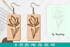 Flower Earring SVG Bundle 35 - CraftNest - Digital Crafting and Art