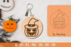 Halloween Keychain Laser Cut SVG Bundle