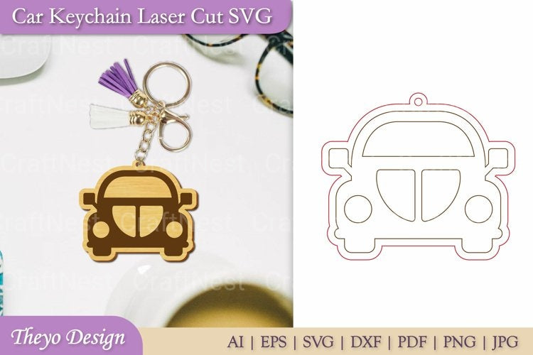 Car Key Chain SVG Bundle
