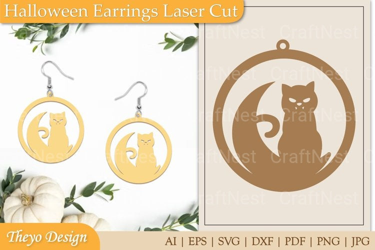 Halloween Earrings SVG Bundle