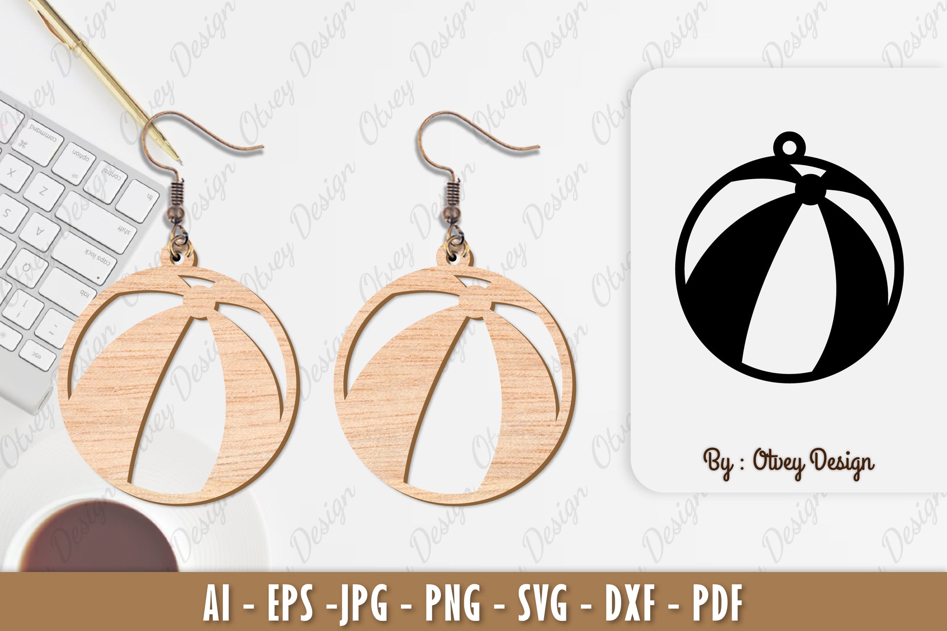 Ball Earring SVG Bundle 9 - CraftNest - Digital Crafting and Art