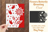 Butterfly and Flowers Card Cover Paper Cut SVG Bundle