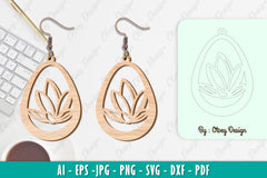 Flower Earring SVG Bundle 23 - CraftNest - Digital Crafting and Art