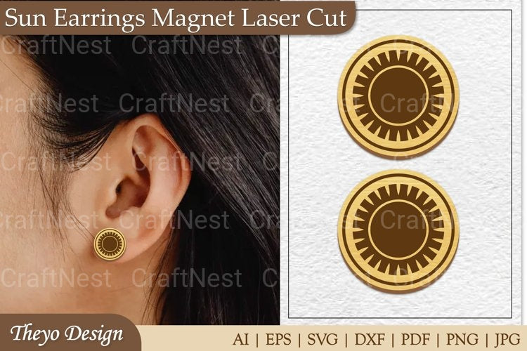 Earrings Magnet from Earrings Magnet SVG