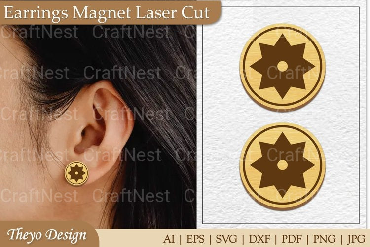 Earrings Magnet from Earrings Magnet SVG Bundle