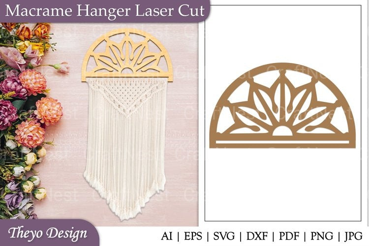 Macrame Hanger Laser Cut SVG Bundle