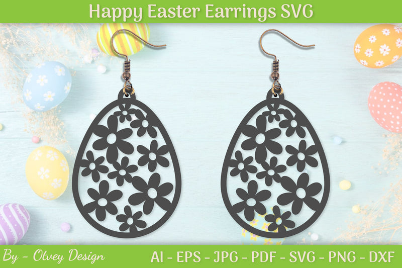 Easter Bunny Earring SVG Bundle 26 - CraftNest - Digital Crafting and Art