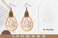 Flower Earring SVG Bundle 71 - CraftNest - Digital Crafting and Art