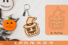 Halloween Keychain Laser Cut SVG Bundle 10 - CraftNest - Digital Crafting and Art