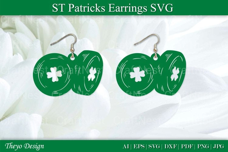 St Patrick's Day Earrings SVG Bundle