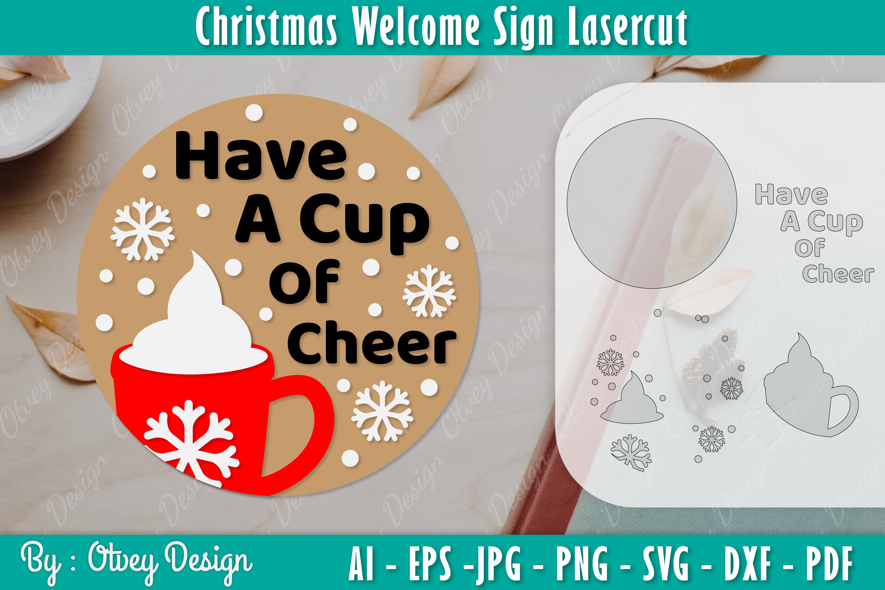 Christmas Welcome Sign SVG Bundle 11 - CraftNest - Digital Crafting and Art