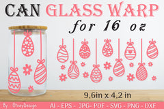 Happy Easter Day 16oz Can Glass Wrap SVG Bundle 11 - CraftNest - Digital Crafting and Art