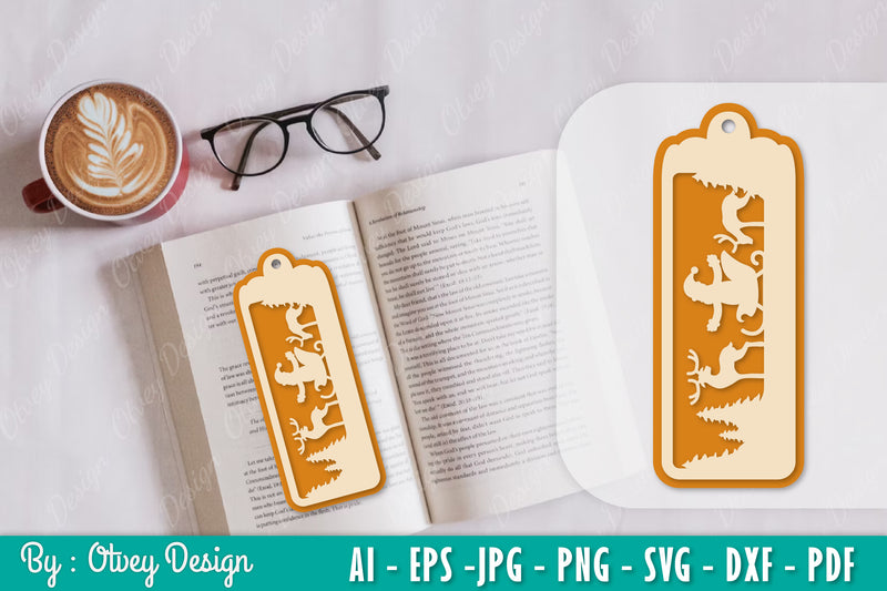 Santa Sleigh Bookmark SVG Bundle 9 - CraftNest - Digital Crafting and Art