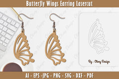 Butterfly Earring Lasercut SVG Bundle 15 - CraftNest - Digital Crafting and Art
