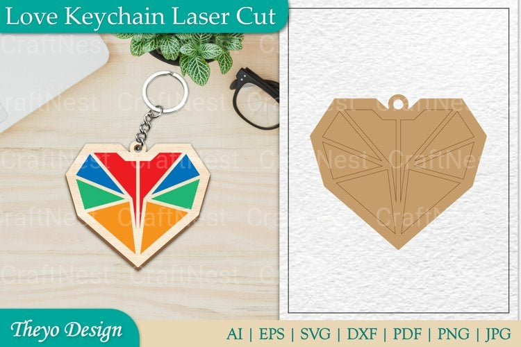 Love Keychain SVG Bundle