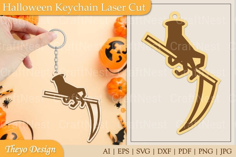 Halloween Keychain SVG Bundle