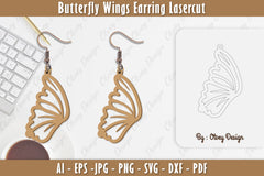 Butterfly Earring Lasercut SVG Bundle 16 - CraftNest - Digital Crafting and Art