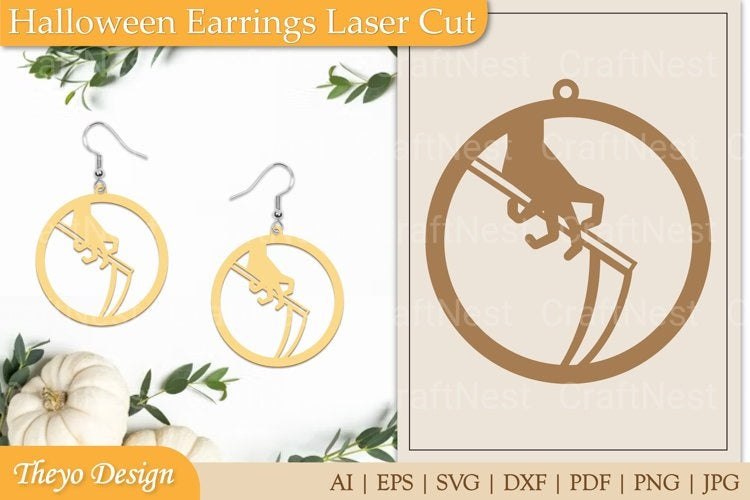 Halloween Earrings SVG Bundle
