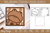 Animals Peeking Layered Lasercut SVG Bundle