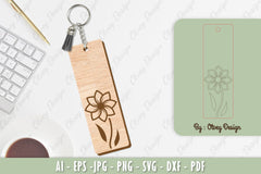 Flower Keychain Laser Cut SVG Bundle 2 - CraftNest - Digital Crafting and Art