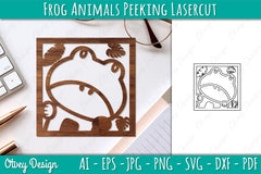 Animals Peeking Lasercut SVG Bundle 15 - CraftNest - Digital Crafting and Art