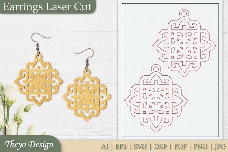 Laser Cut Earrings SVG Bundle