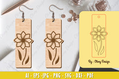 Flower Earring Laser Cut SVG Bundle 150 - CraftNest - Digital Crafting and Art
