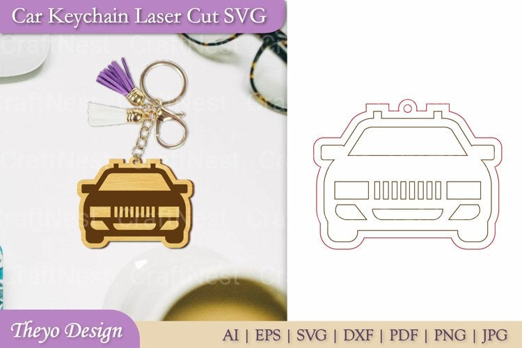 Car Key Chain SVG Bundle